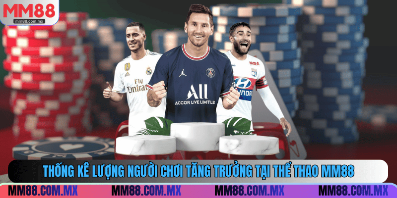 Thống kê lượng người chơi tăng trưởng tại thể thao MM88